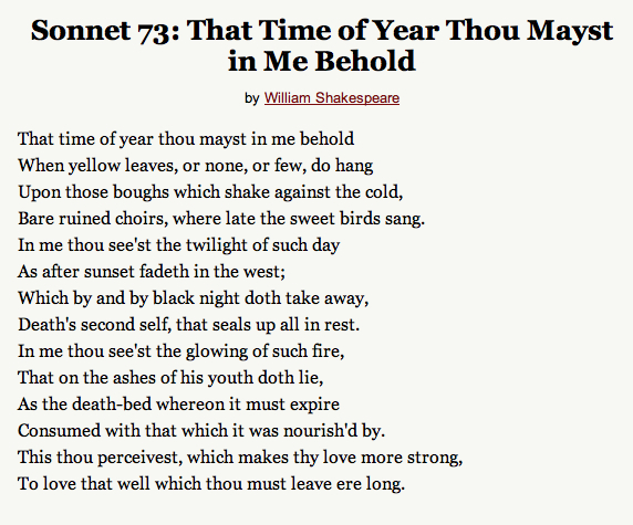Sonnet 73