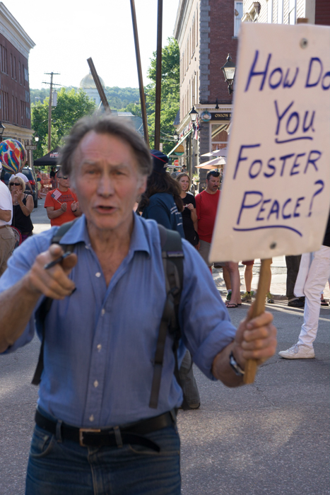 My friend Richard who has long been part of Vets for Peace in Vermont.