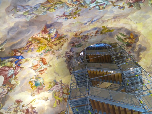 We can place a dollar value on art but the real value is having it enjoyed like the celling of St. Ignazio in Vienna, painted by Andrea Pozzo, 1685